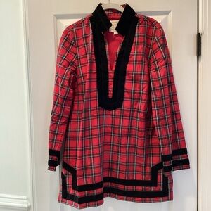Sail to Sable Red and Black Plaid Holiday Tunic
